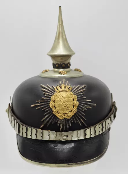 Saxon 12th or 23rd Pioneer Battalion Officers Pickelhaube Visuel 1 principal